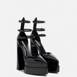 BRAND NEW Versace 160mm La Medusa Aevitas platform pointed toe EU 38